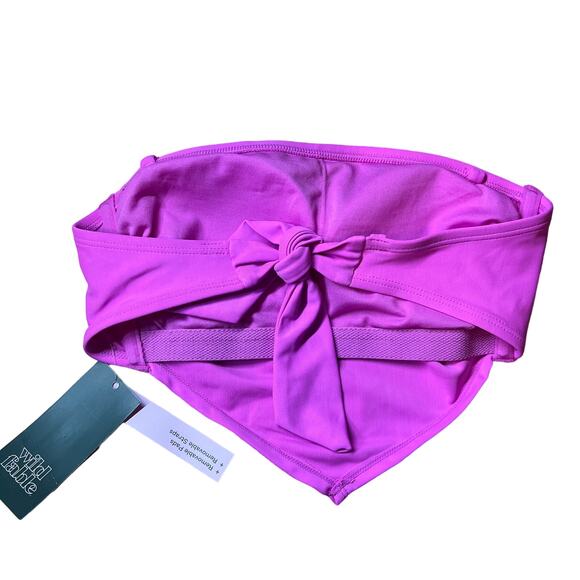 Wild Fable Women's Purple Handkerchief Bandeau Bikini Top - Size Small - NWT - Picture 6 of 8
